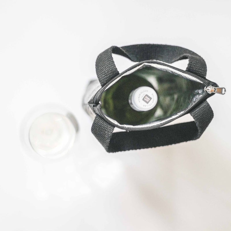Water resistant upcycled plastic plastic wine cooler bag Single