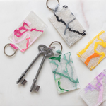 Upcycled Plastic Handmade Keychain | Colourful Squiggles