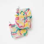 Upcycled Plastic Squiggle Colour-Pop Coin Pouch