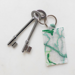 Upcycled Plastic Handmade Keychain | Colourful Squiggles