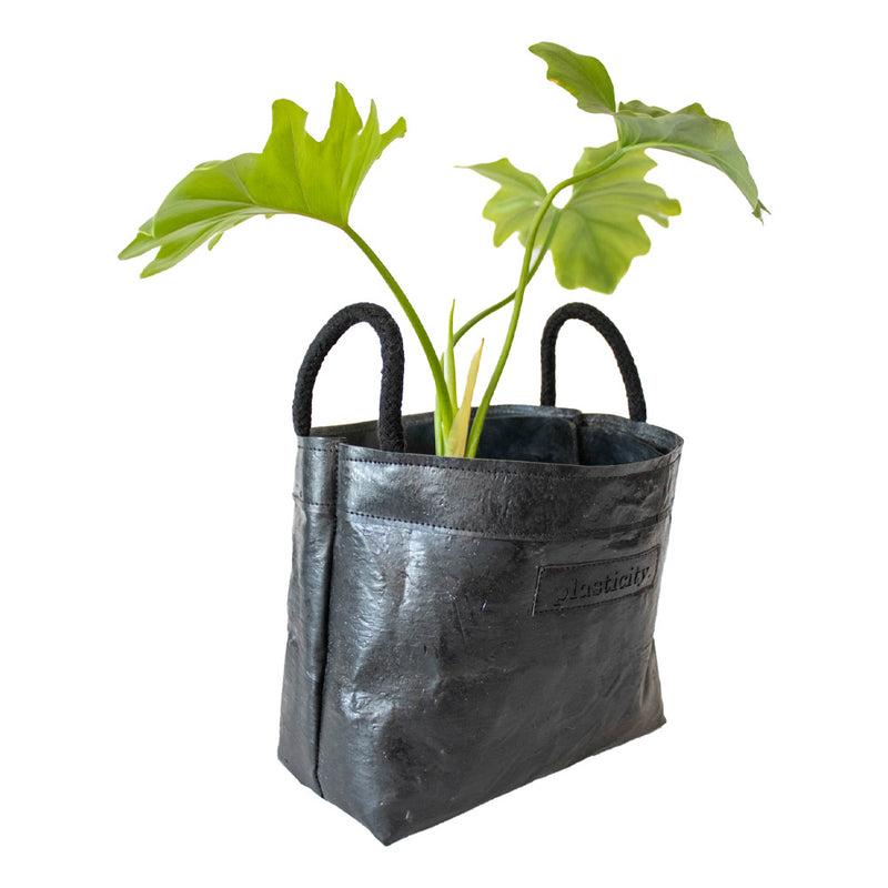 Water-resistant upcycled plastic classic planter