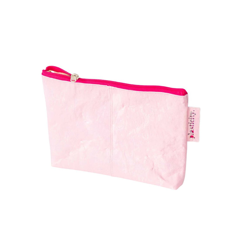 Water-resistant upcycled plastic clutch bag | Pink