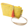Water-resistant upcycled plastic sling bag | Yellow