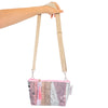 Water-resistant upcycled plastic sling bag | Pinks
