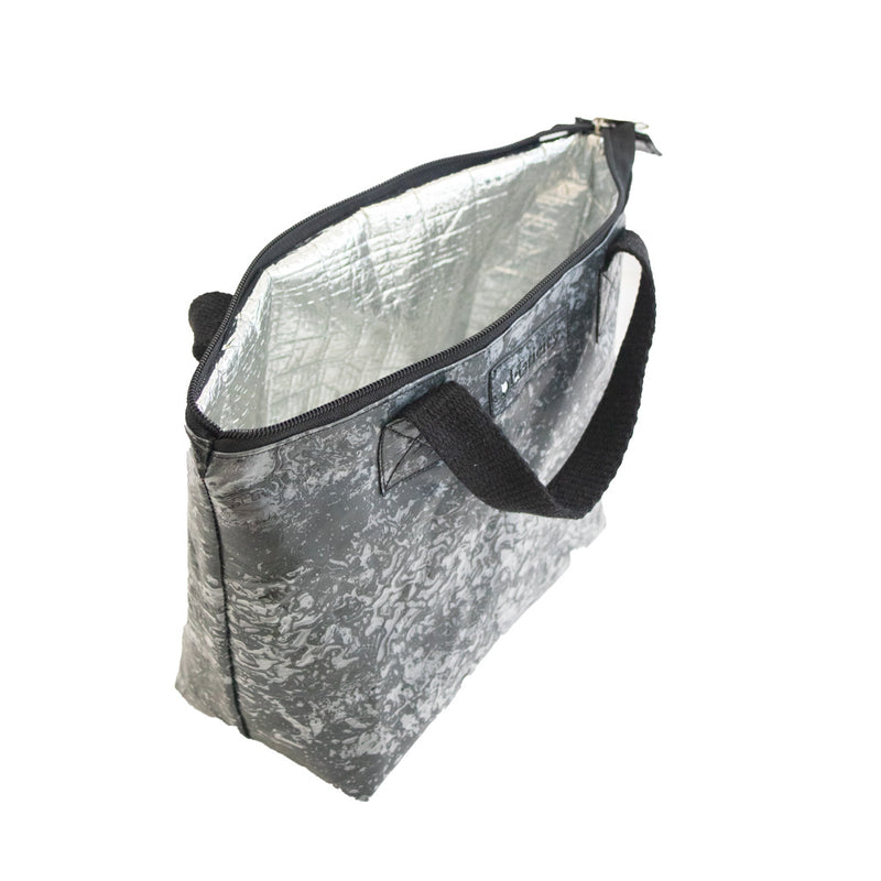 Water-resistant upcycled plastic lunch/ cooler bag | Marbled