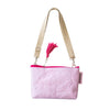 Water-resistant upcycled plastic sling bag | Pink
